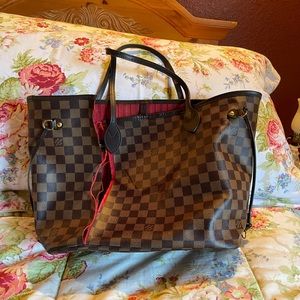 Authentic Louis Vuitton Neverfull MM Damier Ebene FIX/PROJECT BAG